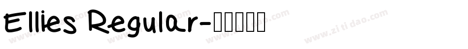 Ellies Regular字体转换